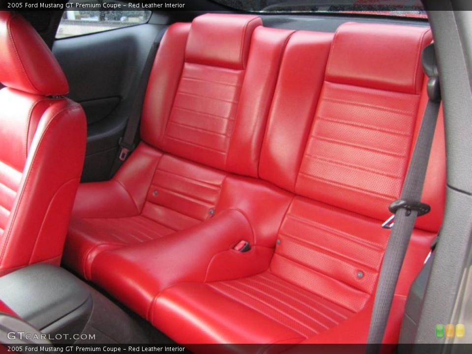 Red Leather Interior Photo for the 2005 Ford Mustang GT Premium Coupe #52343097