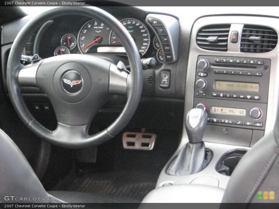 Ebony Interior Dashboard for the 2007 Chevrolet Corvette Coupe #52343712