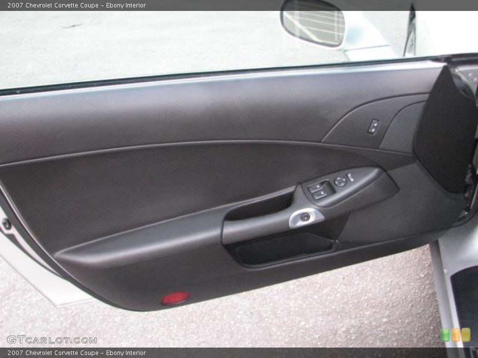 Ebony Interior Door Panel for the 2007 Chevrolet Corvette Coupe #52343742