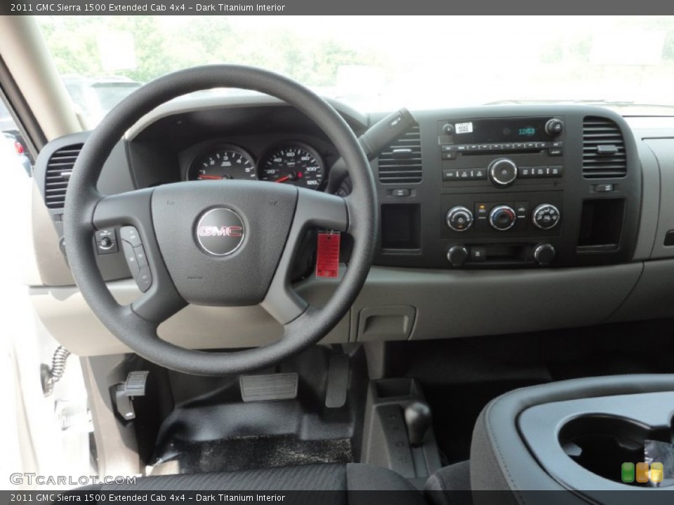 Dark Titanium Interior Dashboard for the 2011 GMC Sierra 1500 Extended Cab 4x4 #52344453