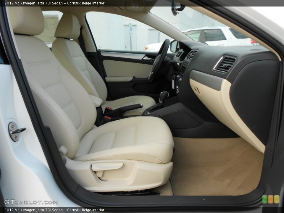 Cornsilk Beige Interior Photo for the 2012 Volkswagen Jetta TDI Sedan #52344657