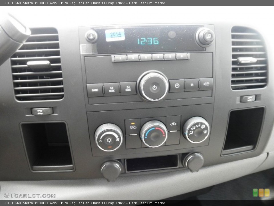 Dark Titanium Interior Controls for the 2011 GMC Sierra 3500HD Work Truck Regular Cab Chassis Dump Truck #52345350