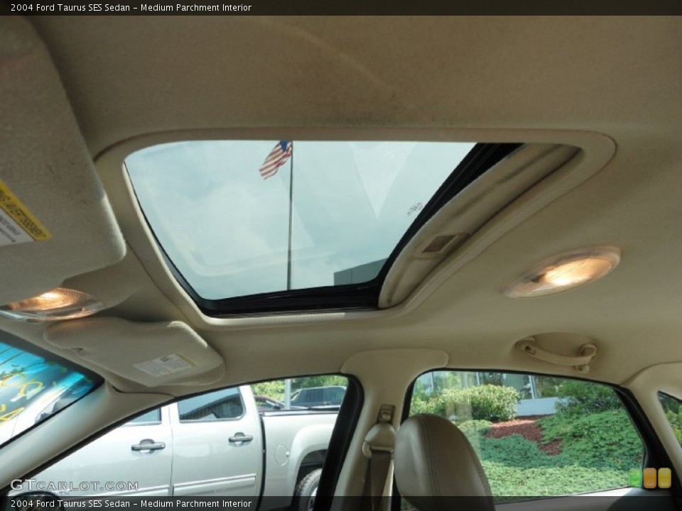 Medium Parchment Interior Sunroof for the 2004 Ford Taurus SES Sedan #52346292