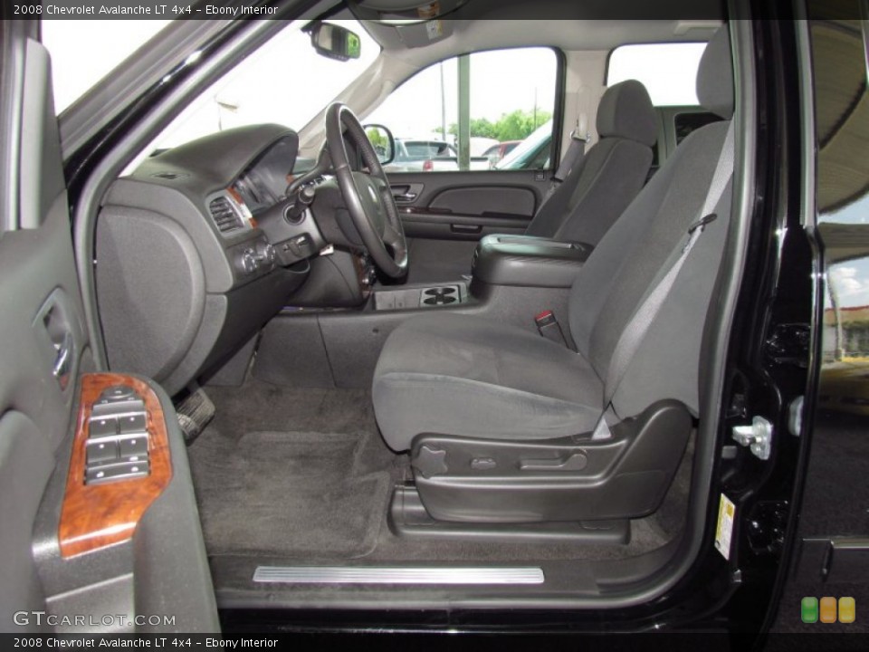 Ebony Interior Photo for the 2008 Chevrolet Avalanche LT 4x4 #52346499