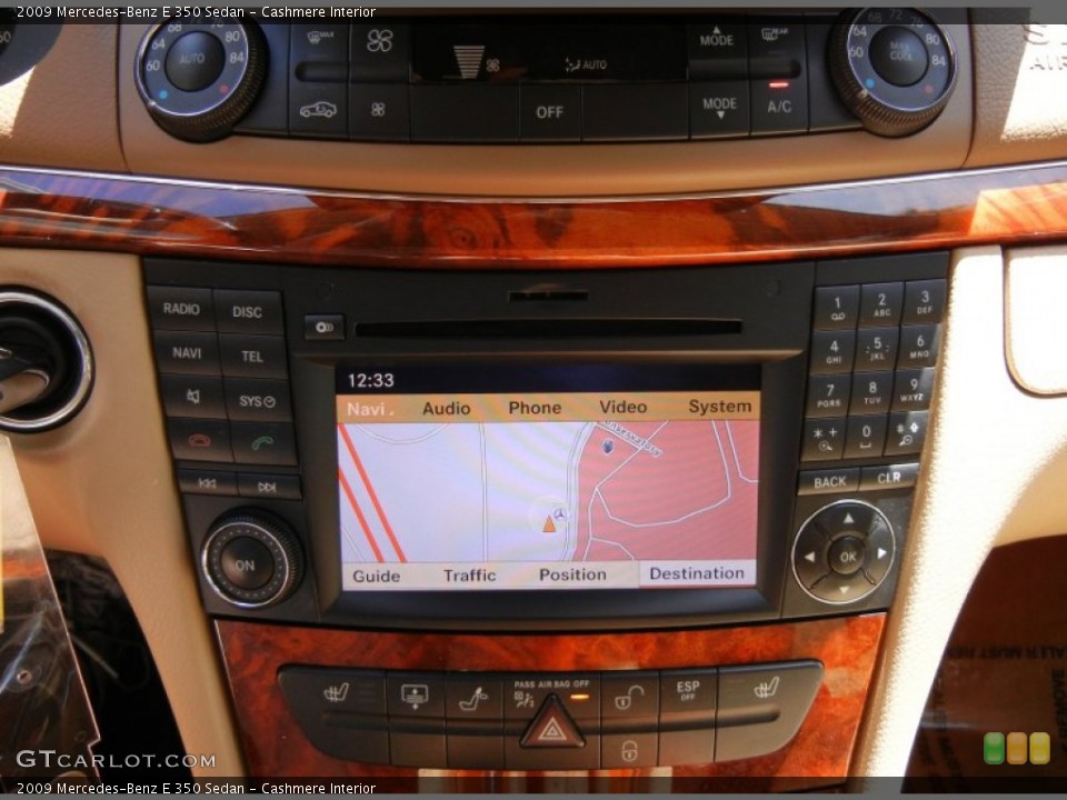 Cashmere Interior Controls for the 2009 Mercedes-Benz E 350 Sedan #52350411