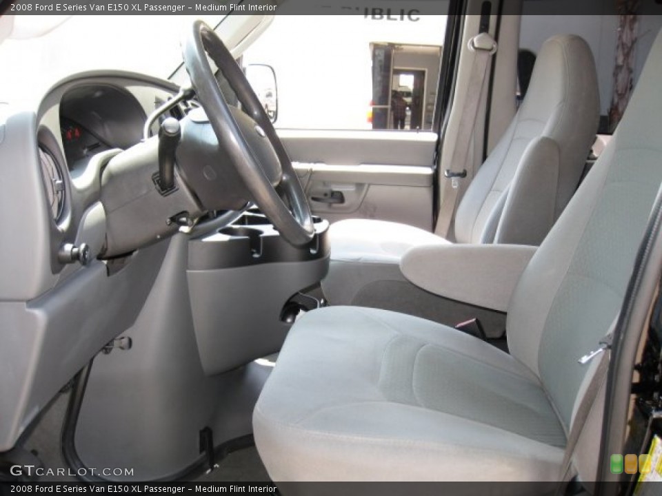Medium Flint Interior Photo for the 2008 Ford E Series Van E150 XL Passenger #52352100