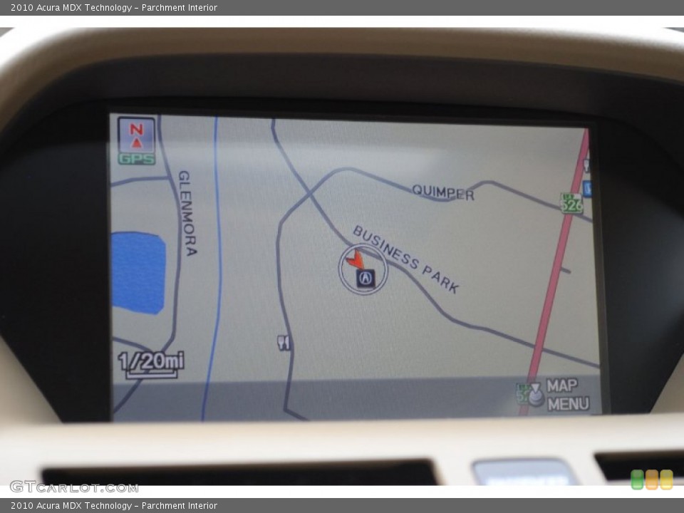 Parchment Interior Navigation for the 2010 Acura MDX Technology #52352799