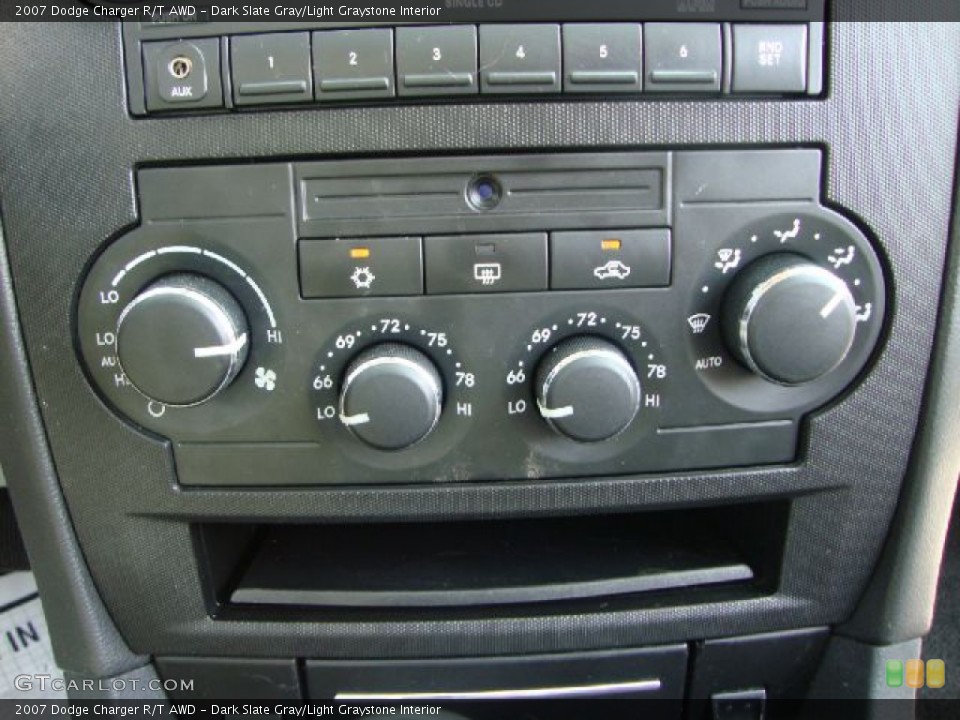 Dark Slate Gray/Light Graystone Interior Controls for the 2007 Dodge Charger R/T AWD #52353024