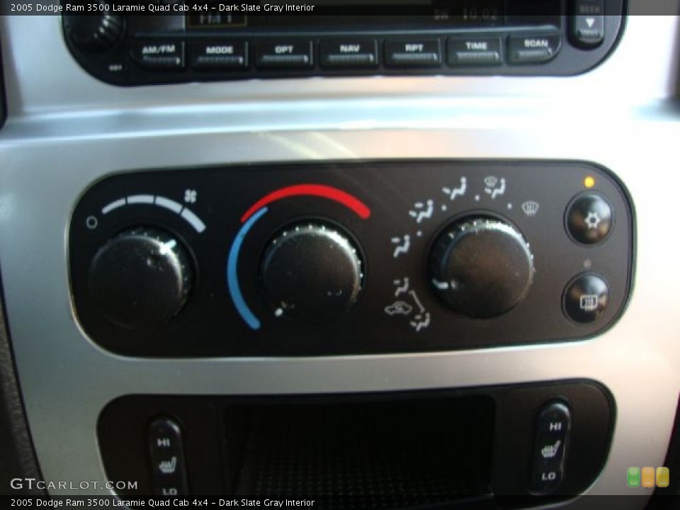 Dark Slate Gray Interior Controls for the 2005 Dodge Ram 3500 Laramie Quad Cab 4x4 #52353969