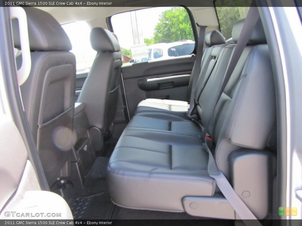 Ebony Interior Photo for the 2011 GMC Sierra 1500 SLE Crew Cab 4x4 #52355397