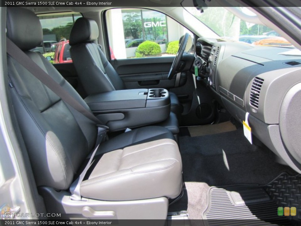Ebony Interior Photo for the 2011 GMC Sierra 1500 SLE Crew Cab 4x4 #52355427