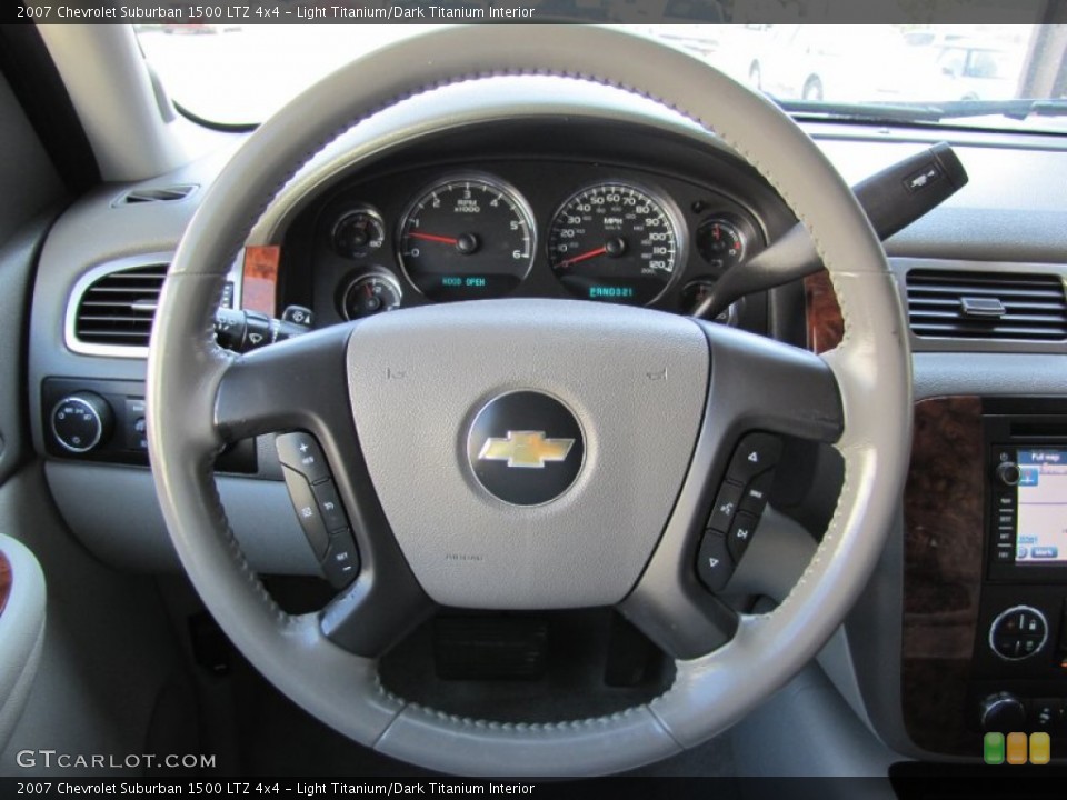 Light Titanium/Dark Titanium Interior Steering Wheel for the 2007 Chevrolet Suburban 1500 LTZ 4x4 #52357668