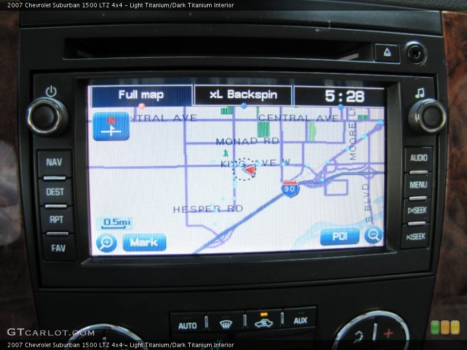 Light Titanium/Dark Titanium Interior Navigation for the 2007 Chevrolet Suburban 1500 LTZ 4x4 #52357716
