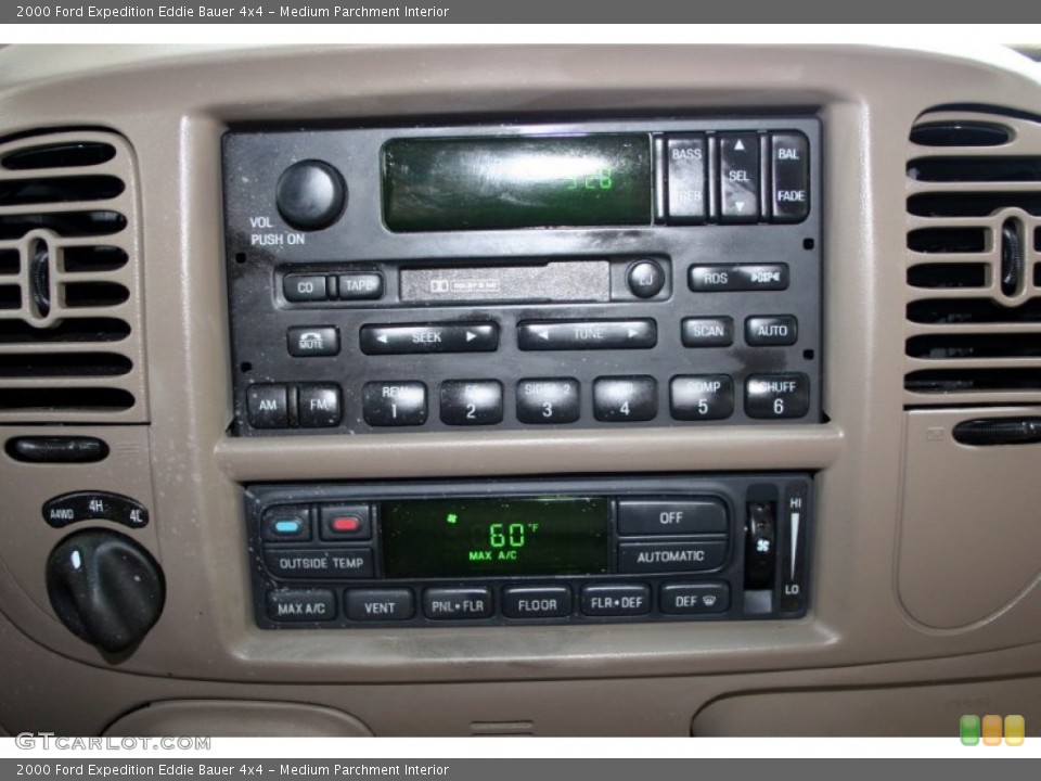 Medium Parchment Interior Controls for the 2000 Ford Expedition Eddie Bauer 4x4 #52358007
