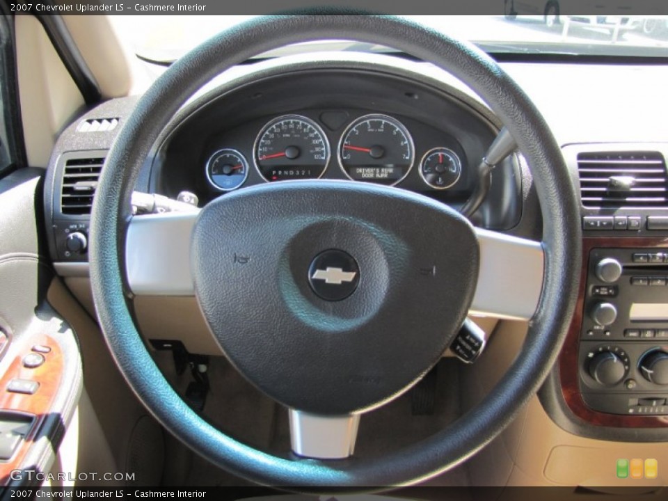 Cashmere Interior Steering Wheel for the 2007 Chevrolet Uplander LS #52358346
