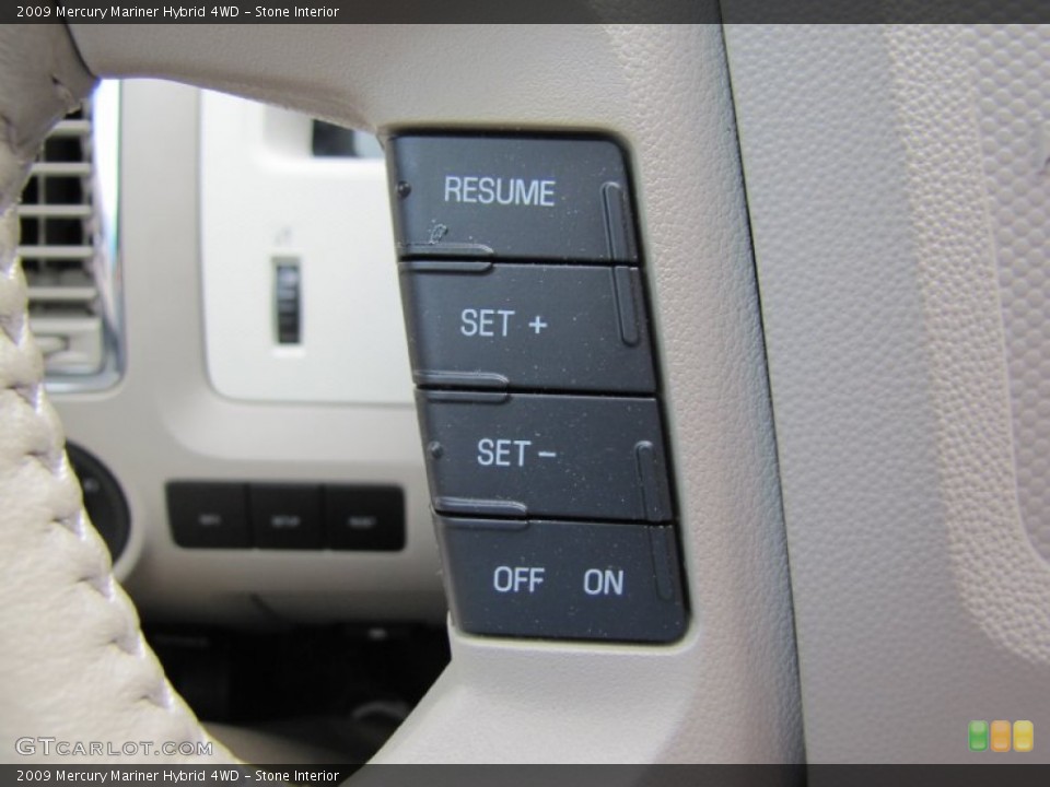 Stone Interior Controls for the 2009 Mercury Mariner Hybrid 4WD #52358550