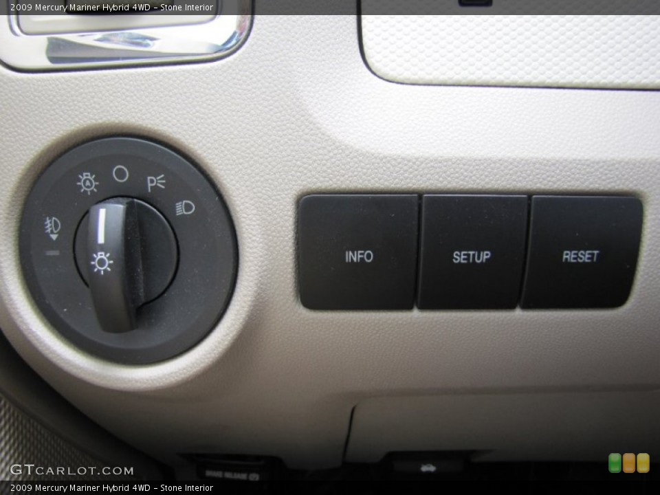 Stone Interior Controls for the 2009 Mercury Mariner Hybrid 4WD #52358571