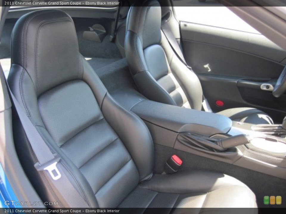 Ebony Black Interior Photo for the 2011 Chevrolet Corvette Grand Sport Coupe #52359732