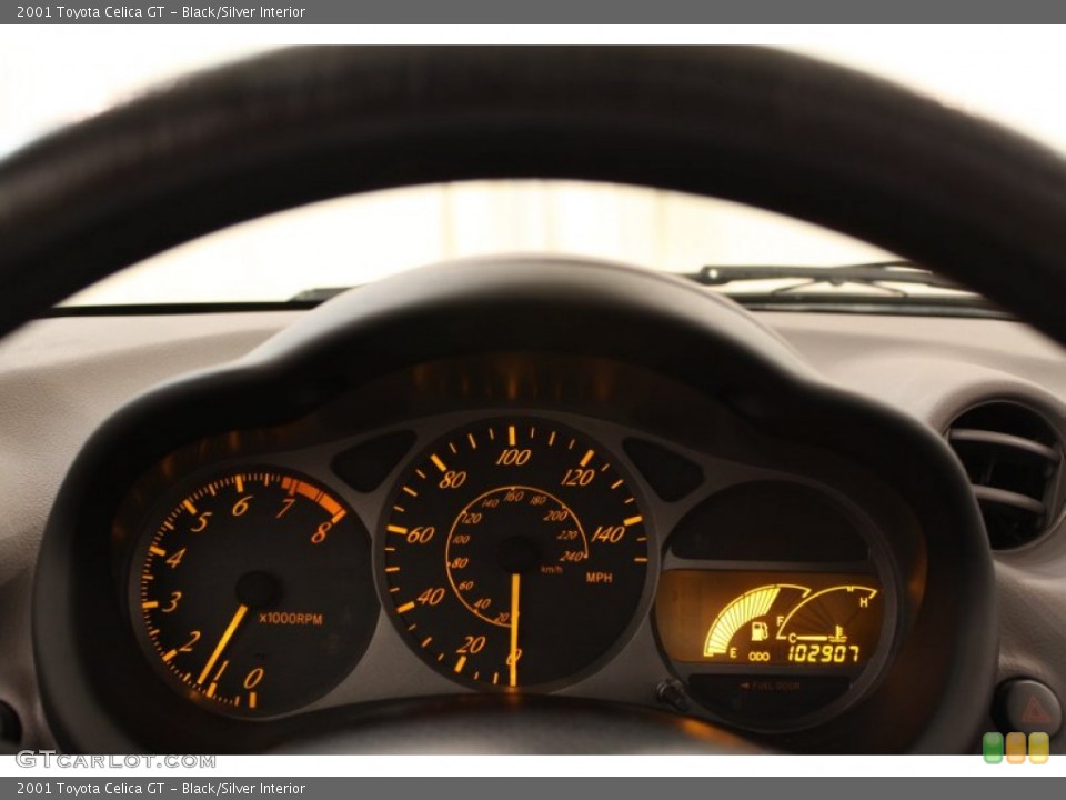 Black/Silver Interior Gauges for the 2001 Toyota Celica GT #52360770