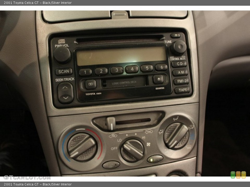 Black/Silver Interior Controls for the 2001 Toyota Celica GT #52360779