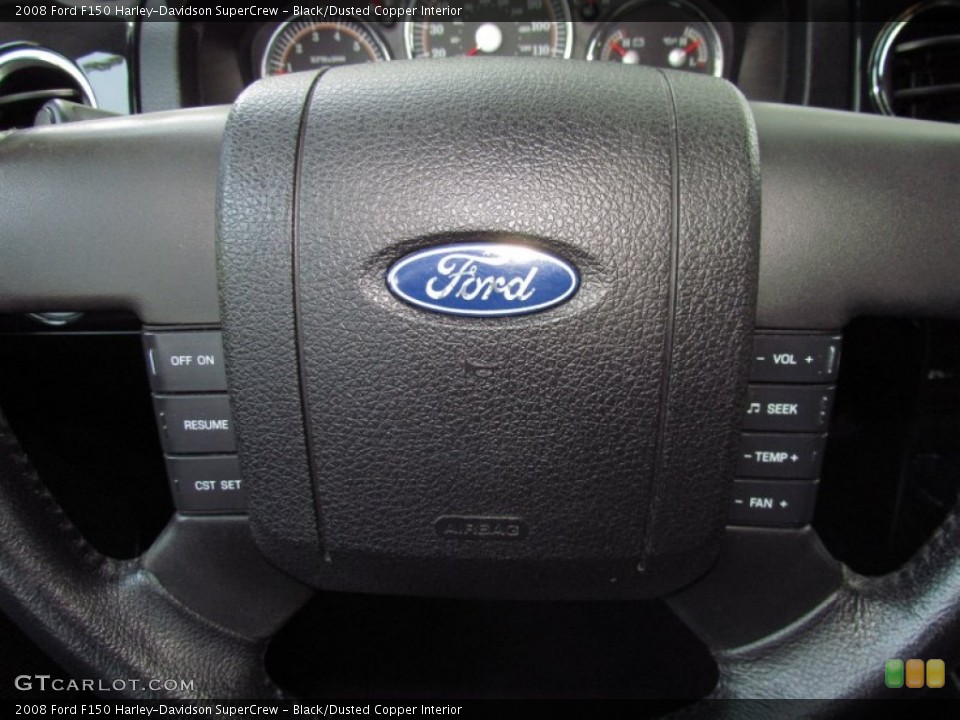 Black/Dusted Copper Interior Controls for the 2008 Ford F150 Harley-Davidson SuperCrew #52362586