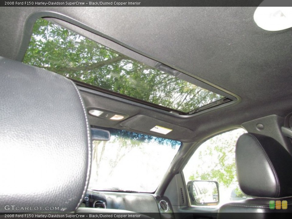 Black/Dusted Copper Interior Sunroof for the 2008 Ford F150 Harley-Davidson SuperCrew #52362628
