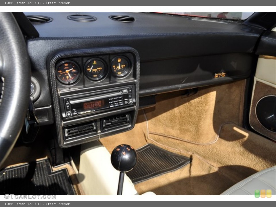 Cream Interior Controls for the 1986 Ferrari 328 GTS #52363204