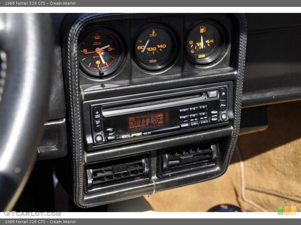 Cream Interior Controls for the 1986 Ferrari 328 GTS #52363210
