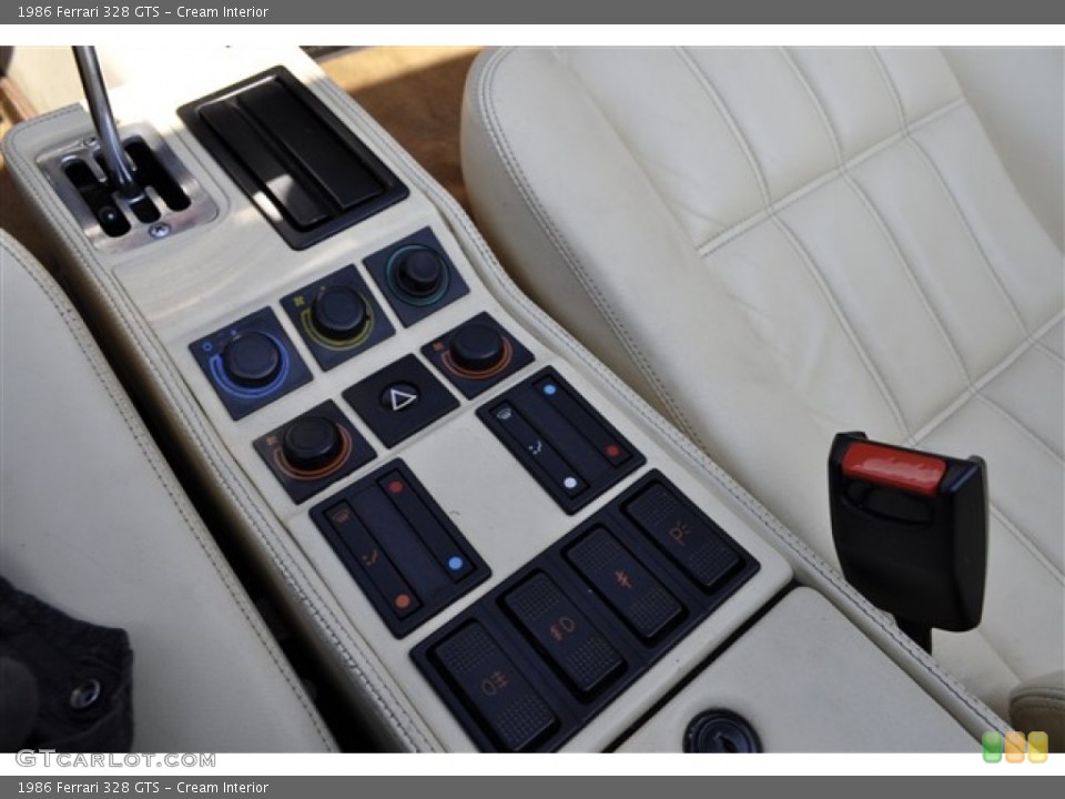 Cream Interior Controls for the 1986 Ferrari 328 GTS #52363225