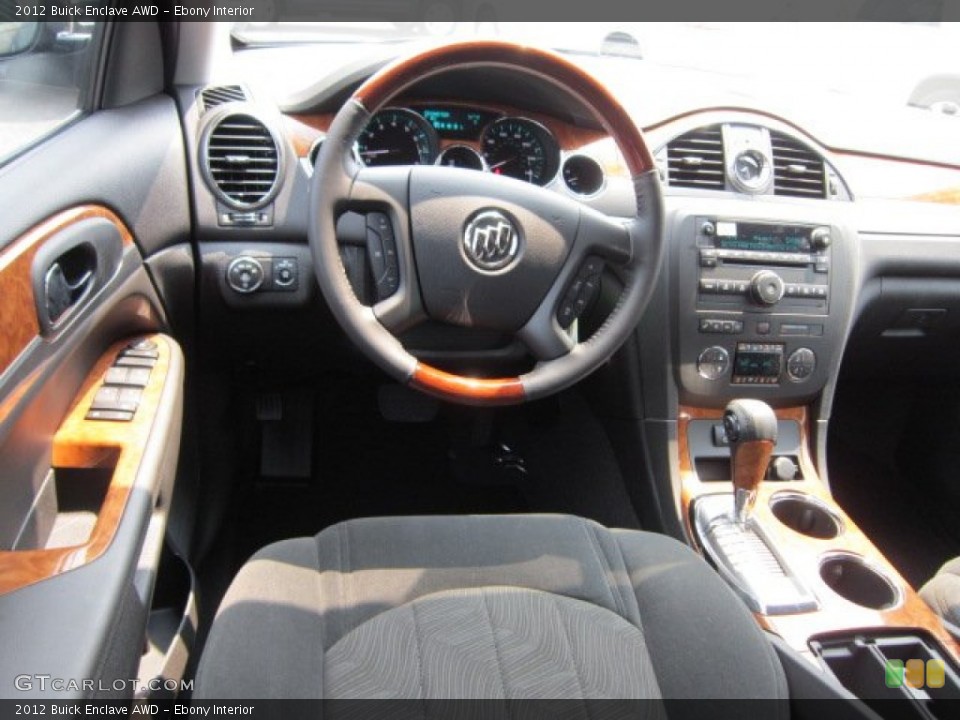 Ebony Interior Dashboard for the 2012 Buick Enclave AWD #52363777