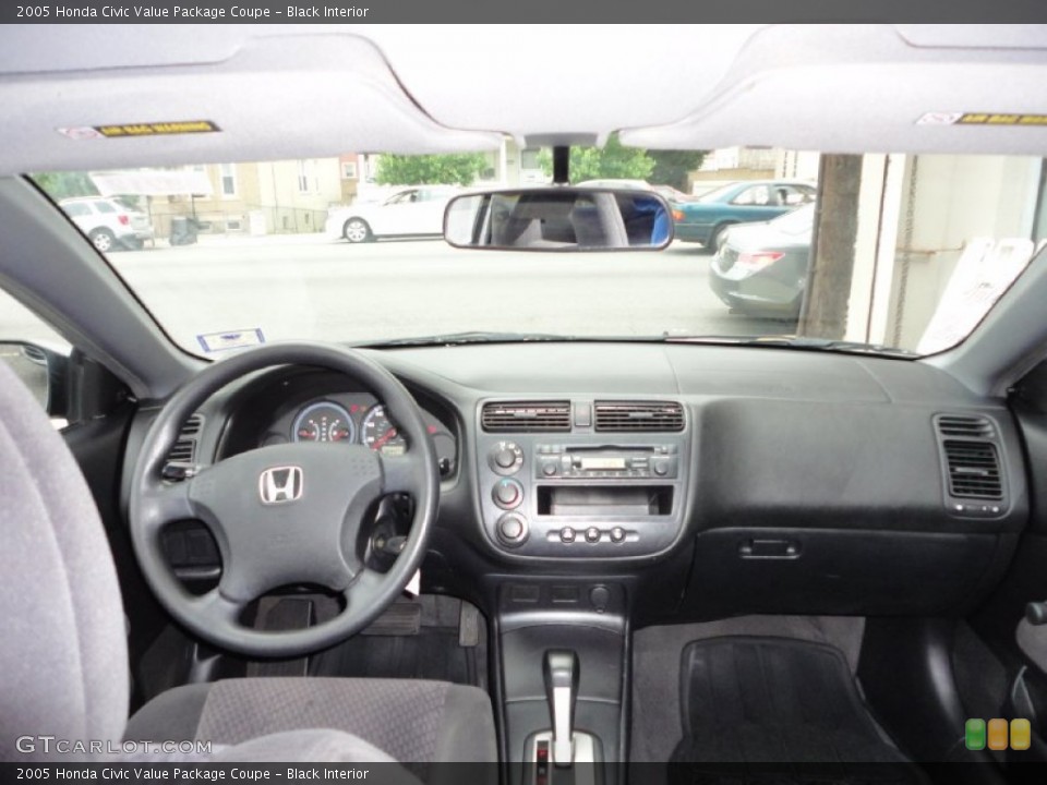 Black Interior Dashboard for the 2005 Honda Civic Value Package Coupe #52369714