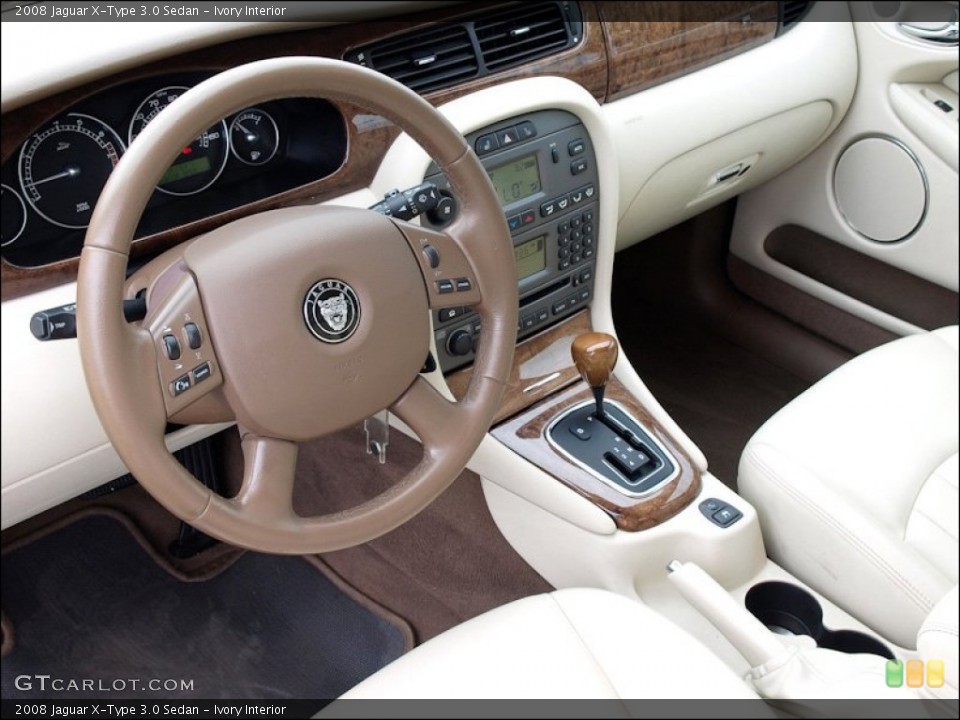 Ivory Interior Dashboard for the 2008 Jaguar X-Type 3.0 Sedan #52369834