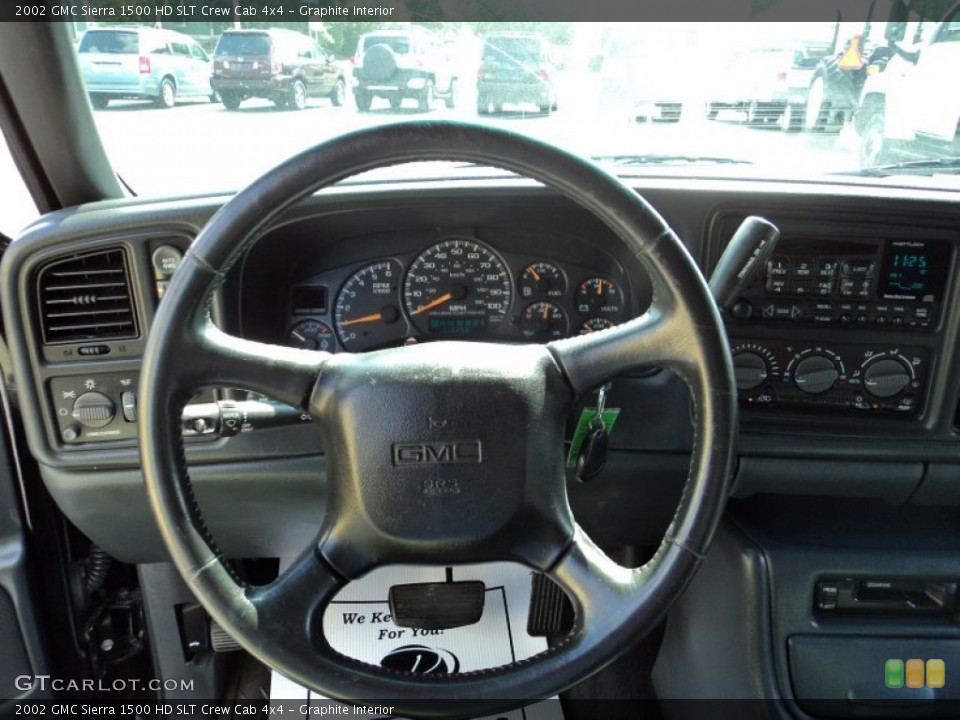 Graphite Interior Steering Wheel for the 2002 GMC Sierra 1500 HD SLT Crew Cab 4x4 #52370527