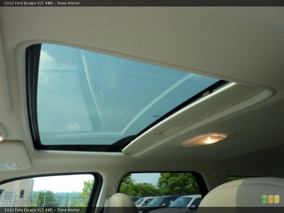 Stone Interior Sunroof for the 2012 Ford Escape XLT 4WD #52372477