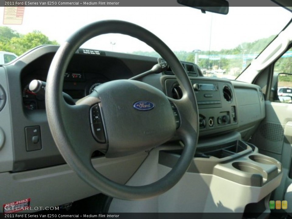 Medium Flint Interior Steering Wheel for the 2011 Ford E Series Van E250 Commercial #52373131
