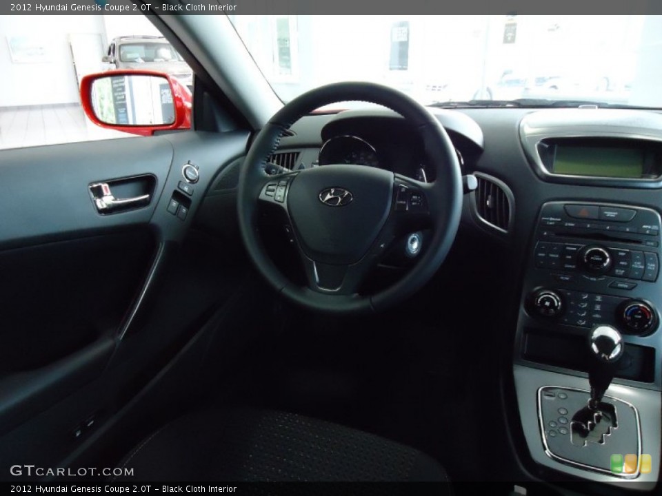 Black Cloth Interior Dashboard for the 2012 Hyundai Genesis Coupe 2.0T #52373845