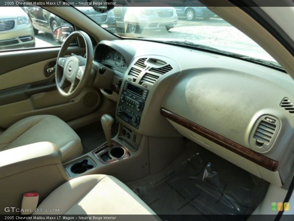 Neutral Beige Interior Dashboard for the 2005 Chevrolet Malibu Maxx LT Wagon #52374460