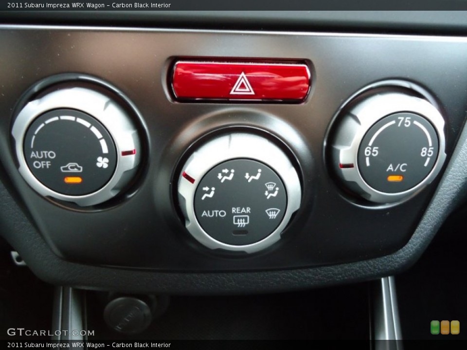 Carbon Black Interior Controls for the 2011 Subaru Impreza WRX Wagon #52374688