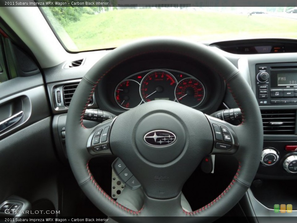 Carbon Black Interior Steering Wheel for the 2011 Subaru Impreza WRX Wagon #52374718