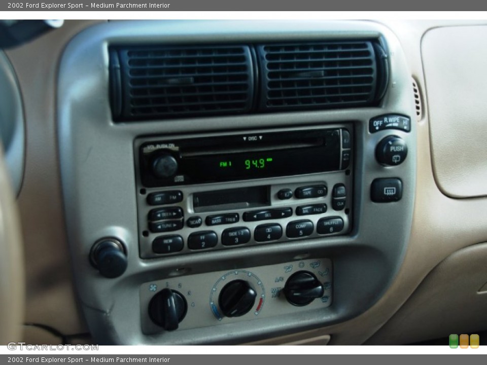 Medium Parchment Interior Controls for the 2002 Ford Explorer Sport #52375690