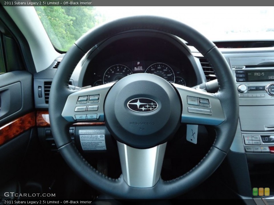 Off-Black Interior Steering Wheel for the 2011 Subaru Legacy 2.5i Limited #52376149