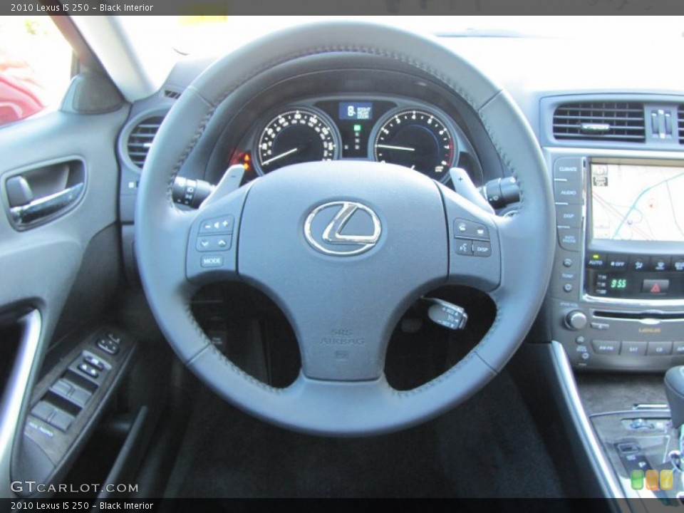Black Interior Steering Wheel for the 2010 Lexus IS 250 #52376230