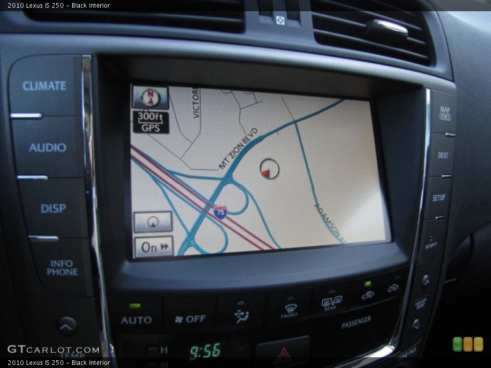 Black Interior Navigation for the 2010 Lexus IS 250 #52376275