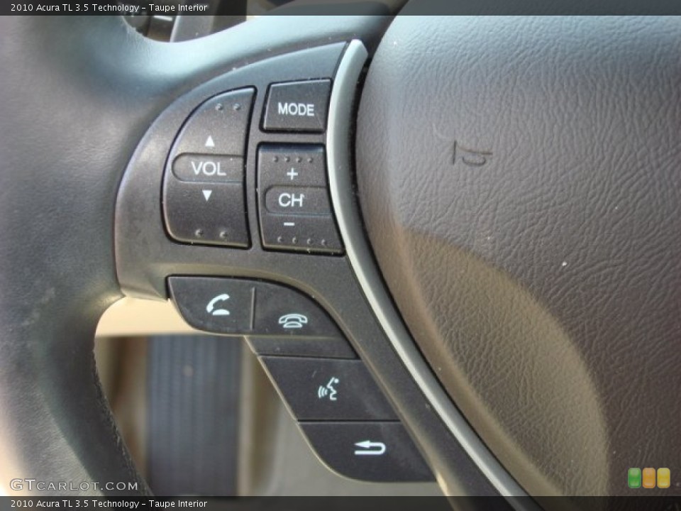 Taupe Interior Controls for the 2010 Acura TL 3.5 Technology #52376638