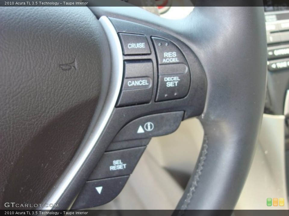 Taupe Interior Controls for the 2010 Acura TL 3.5 Technology #52376650