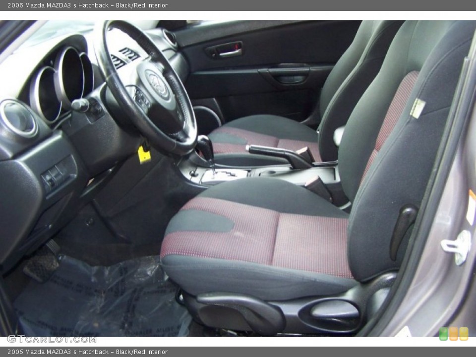 Black/Red Interior Photo for the 2006 Mazda MAZDA3 s Hatchback #52376866
