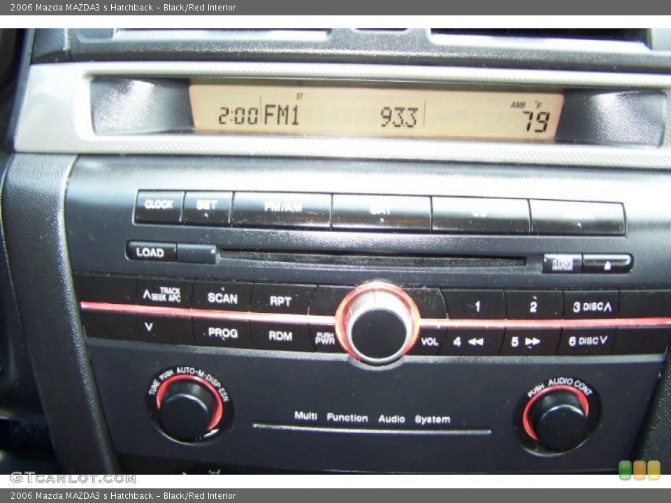 Black/Red Interior Controls for the 2006 Mazda MAZDA3 s Hatchback #52377031