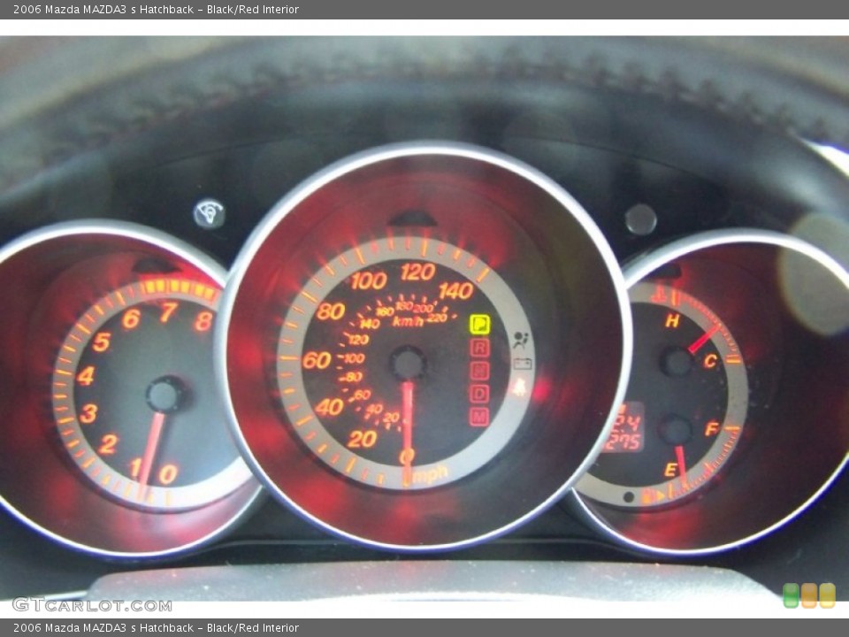 Black/Red Interior Gauges for the 2006 Mazda MAZDA3 s Hatchback #52377163