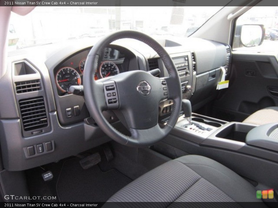 Charcoal Interior Photo for the 2011 Nissan Titan SV Crew Cab 4x4 #52378000