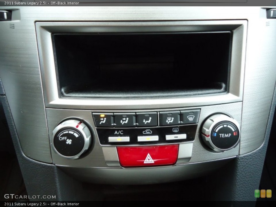 Off-Black Interior Controls for the 2011 Subaru Legacy 2.5i #52378741